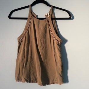 Olive green tank top